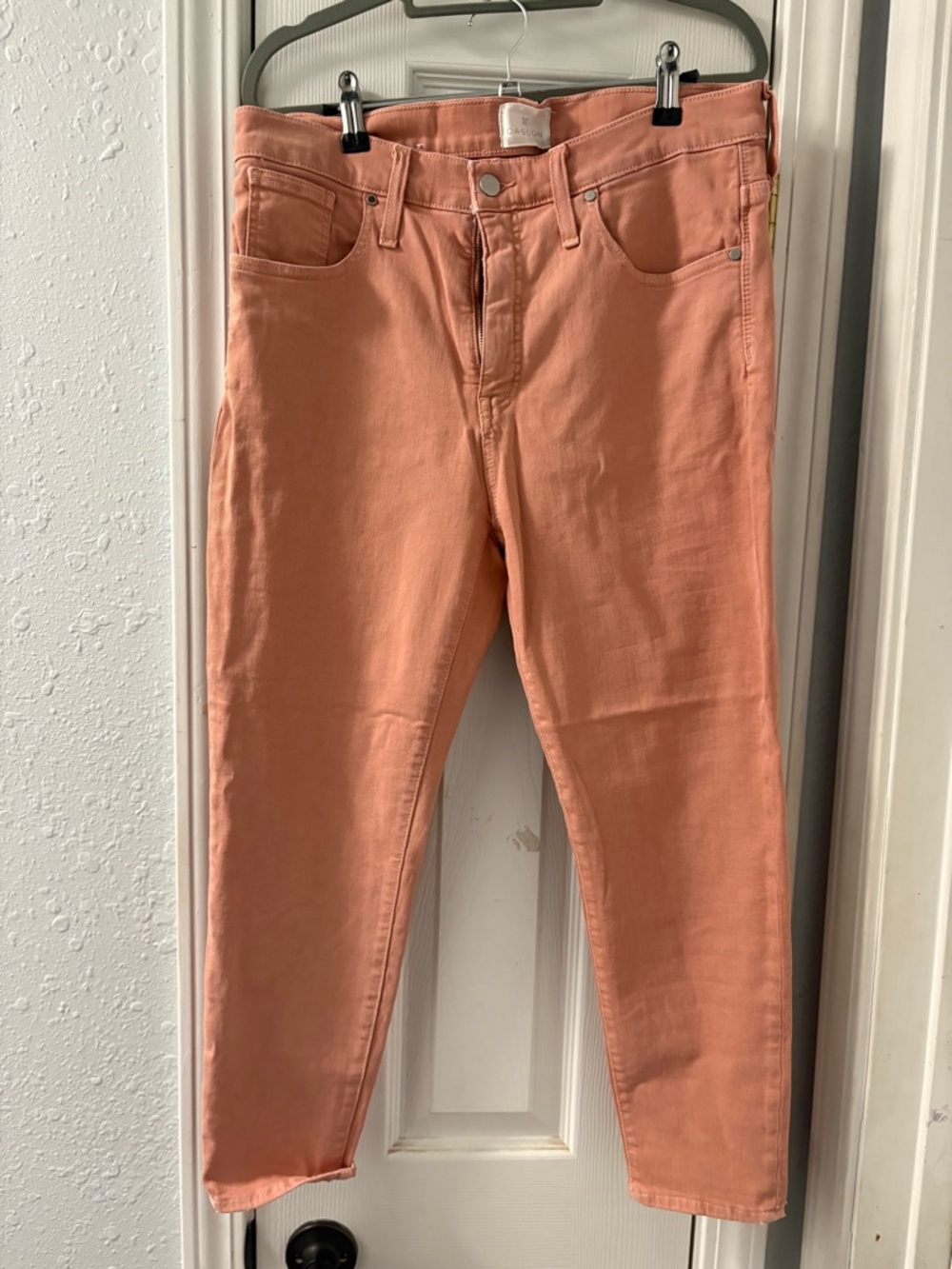 Caslon Coral-Peach Cropped Slim Jeans
